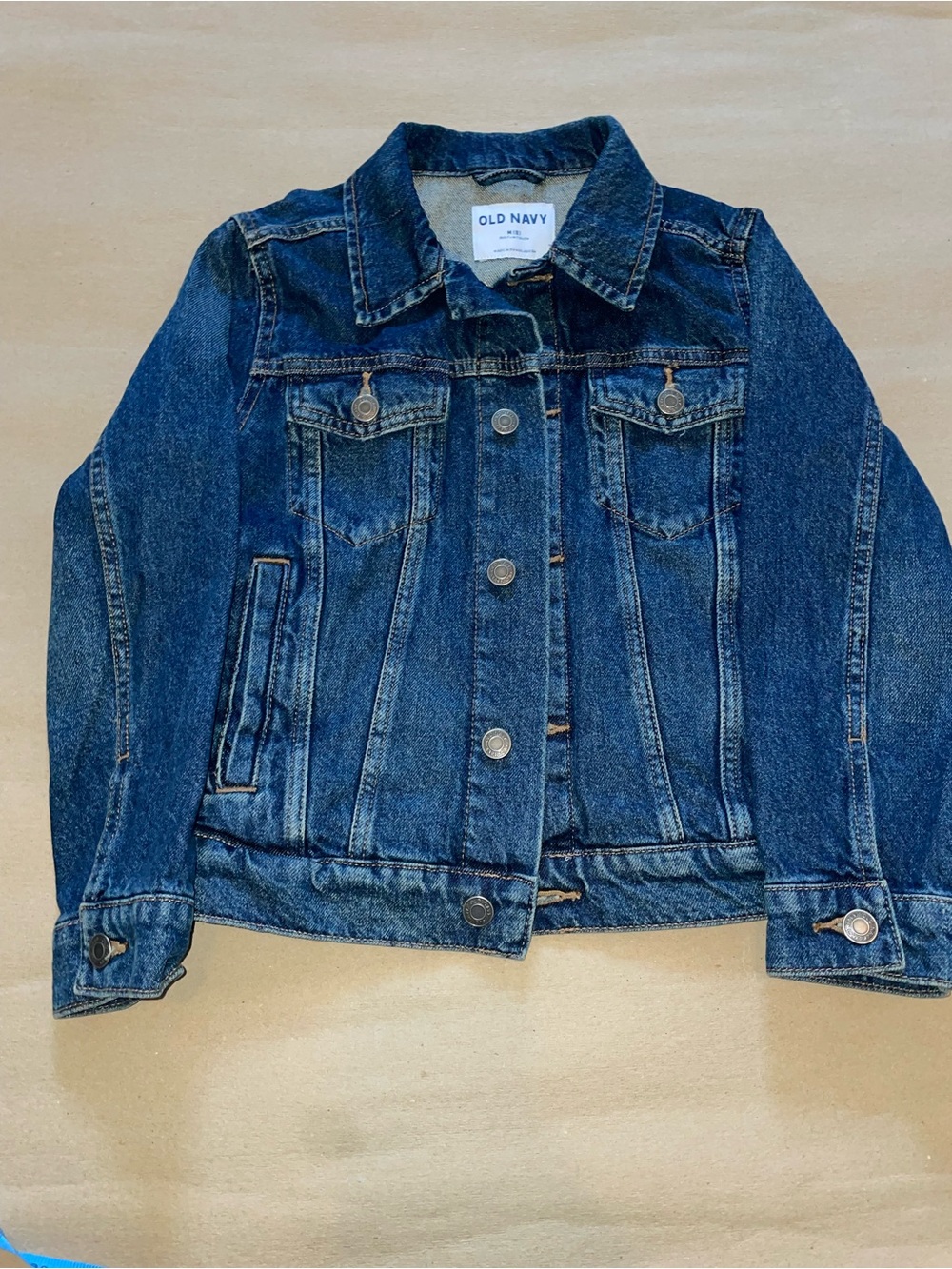 Old Navy Kids Unisex Blue Denim Jacket with Button Front